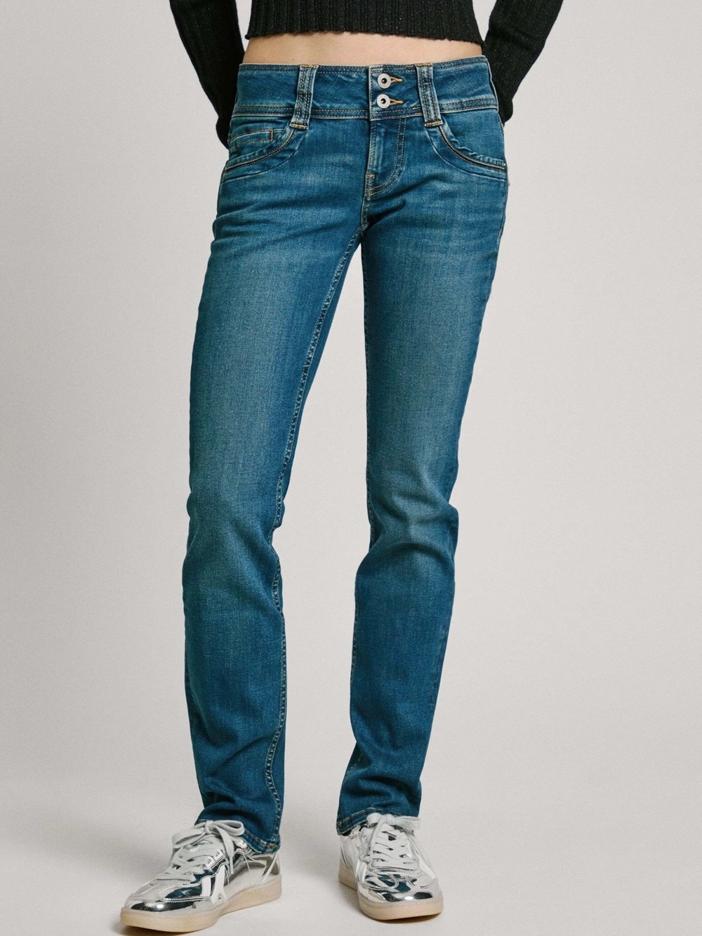 Pepe Jeans “Wiser Wash” Straight Leg Mid Waist Jeans EUC